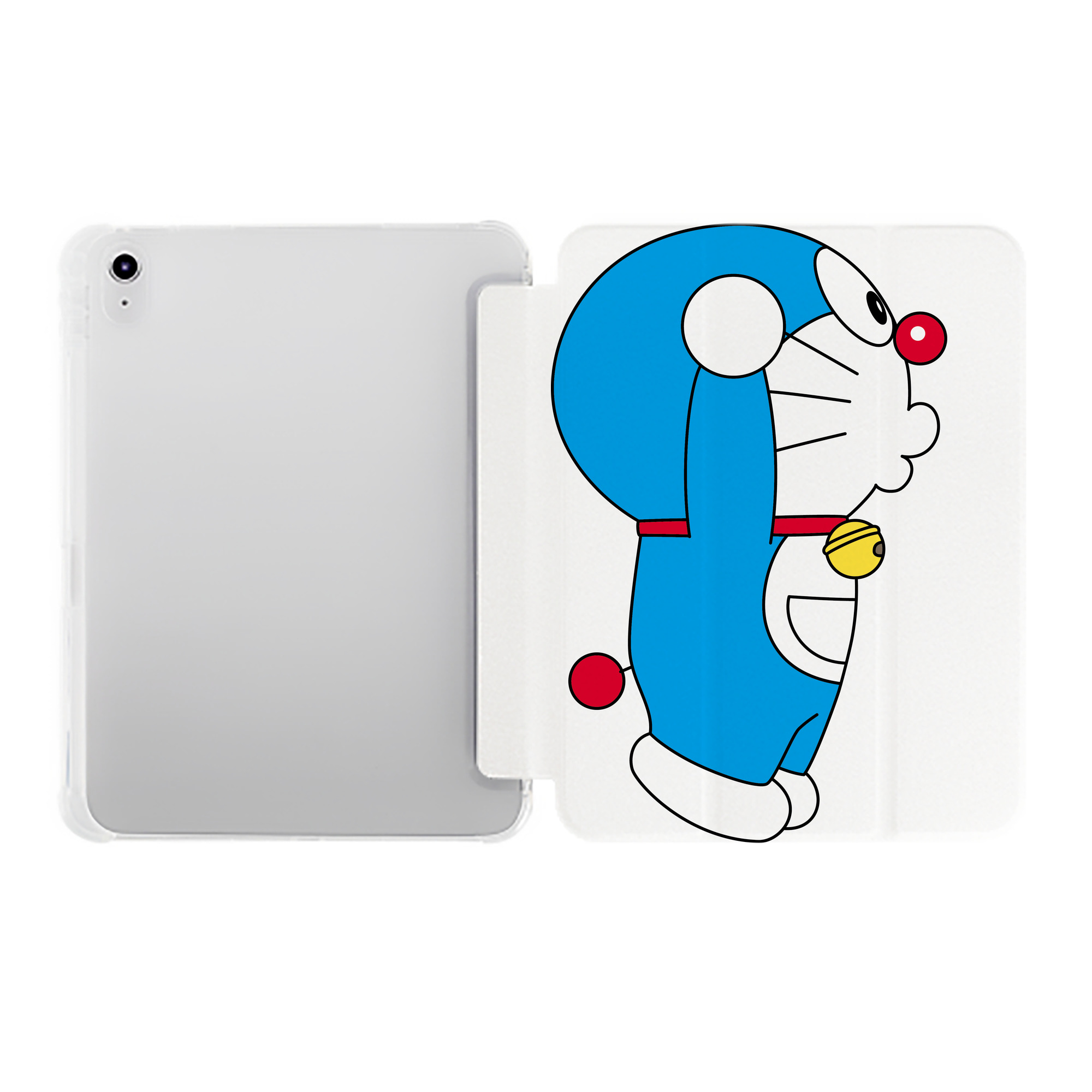 （画像用） ドラえもん Doraemon IPad ケース ペン収納付き 三つ折りスタンド PUレザー×シリコン 対応機種9.5/10.5/10.9インチ